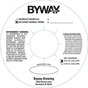 Byway Brewing Company Oat Street November 2016