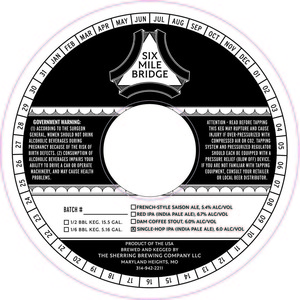 Six Mile Bridge Single Hop IPA
