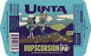 Uinta Brewing Company Hopscursion Brett IPA November 2016