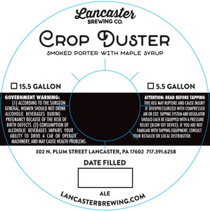 Lancaster Brewing Co. Crop Duster November 2016