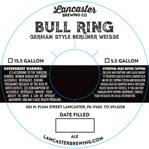 Lancaster Brewing Co. Bull Ring November 2016
