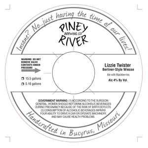 Piney River Brewing Co. Lizzie Twister
