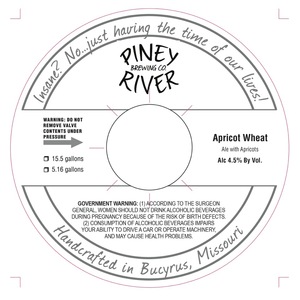 Piney River Brewing Co. Apricot Wheat