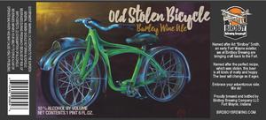 Birdboy Brewing Company LLC Old Stolen Bicycle Barleywine Ale November 2016