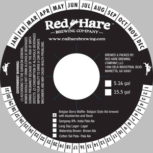 Red Hare Berry Belgian Waffle