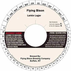 Flying Bison Lakin Lager