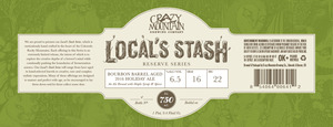 Crazy Mountain Brewing Company Local's Stash Bourbon Barrel Aged Ale