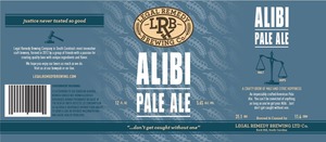 Legal Remedy Brewing Co. Alibi Pale Ale November 2016