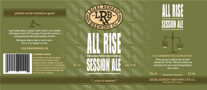 Legal Remedy Brewing Co. All Rise Session Ale December 2016