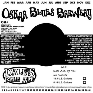 Dale's Pale Ale November 2016