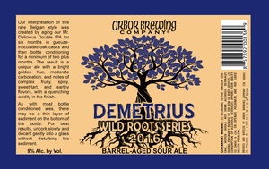 Arbor Brewing Company Demetrius