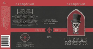 Taxman Brewing Co. Exemption November 2016