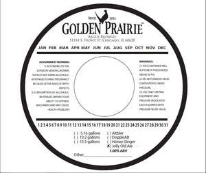 Golden Prairie Jolly Old Ale November 2016