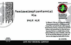 Demisemiseptcentennial Ale November 2016