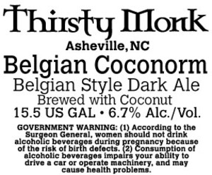 Thirsty Monk Belgian Coconorm November 2016