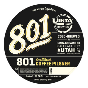 Uinta Brewing Company 801 Coffee Pilsner November 2016