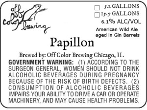 Off Color Brewing Papillon