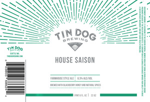 Tin Dog Brewing House Saison November 2016