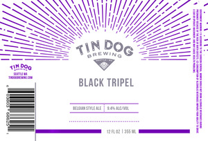 Tin Dog Brewing Black Tripel November 2016