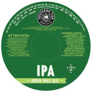 Southern Tier Brewing Co IPA November 2016