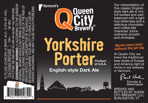 Queen City Yorkshire Porter November 2016