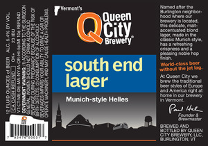 Queen City South End Lager November 2016