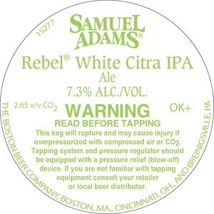 Samuel Adams Rebel White Citra