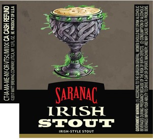 Saranac Irish Stout November 2016