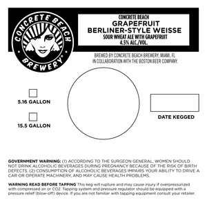 Concrete Beach Grapefruit Berliner-style Weisse