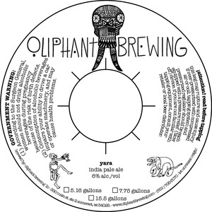 Oliphant Brewing Yara November 2016