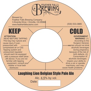 Laughing Lion Belgian Style Pale Ale 