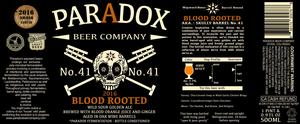 Paradox Beer Company Blood Rooted