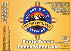 Enchanted Circle Brewing Co. Panty-tosser Peach Wheat December 2016