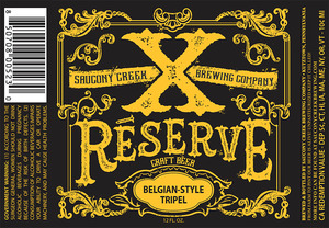 Xreserve Belgian-style Tripel December 2016