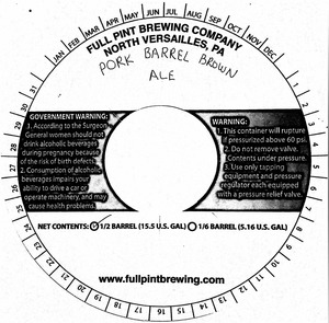 Full Pint Brewing Company Pork Barrel Brown