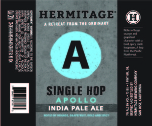 Hermitage Brewing Company Apollo December 2016