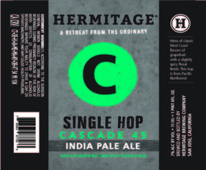 Hermitage Brewing Company Cascade 45 December 2016
