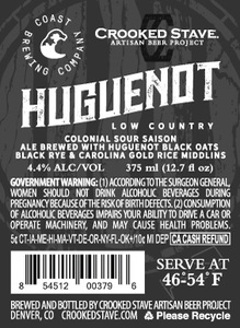 Crooked Stave Artisan Beer Project Huguenot December 2016