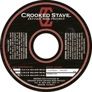 Crooked Stave Artisan Beer Project Von Pilsner