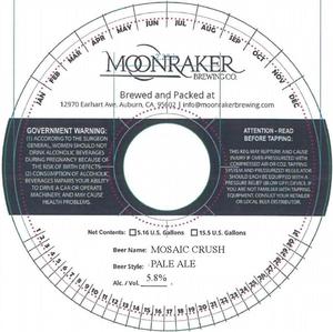 Moonraker Brewing Company Mosaic Crush Pale Ale