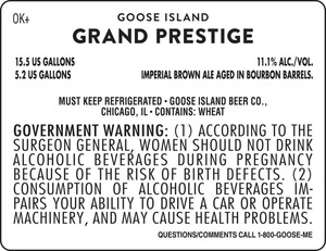 Goose Island Grand Prestige November 2016