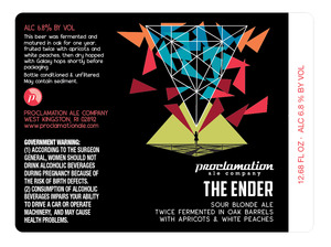 Proclamation Ale Company The Ender November 2016