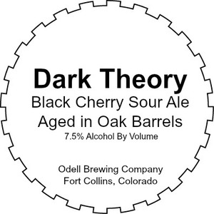 Odell Brewing Company Dark Theory November 2016