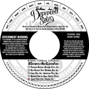 Departed Soles Brewing Company South Ward Ale