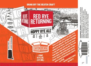 Carton Brewing Red Rye Returning November 2016