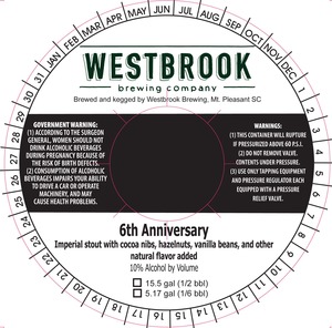 Westbrook Brewing Company 6th Anniversary