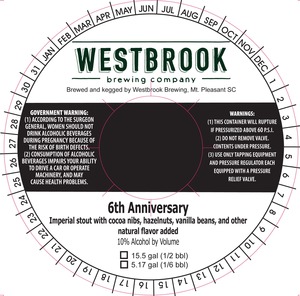 Westbrook Brewing Company 6th Anniversary November 2016