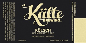 Kolsch German Style Ale December 2016