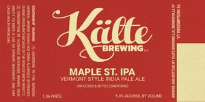 Maple St. Ipa Vermont Style India Pale Ale