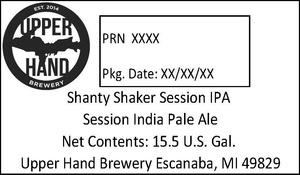 Upper Hand Brewery Shanty Shaker Session IPA November 2016